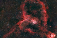 IC 1805, Herznebel in Kassiopeia, Vespera Mosaik, Eispfad, 1105 Bilder Gesamtbelichtungszeit 3 Stunden, 4 Minuten