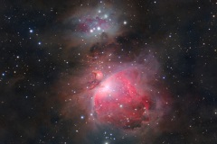 M42, Großer Orionnebel, Vespera Mosaik, 3 Nächte aus Jan., Feb., Dez. 2025. Gesamtbelichtungszeit 4 Std., 36 Min.