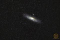 Andromeda-Galaxie 84 Bilder mit 30 Sekunden, ISO 10000, 200 mm, F 2,8, Nikon Z6 auf Minitrack LX3