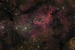 IC 1396, Elefanbtenrüsselnebel, Groß Schönebeck, Vespera aus gestacktem Tif, 124 Minuten Gesamtbelichtungszeit