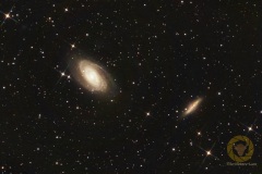 M81, Eispfad, Vespera, Gesamtbelichtungszeit 153 Minuten