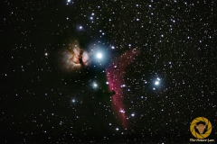 Flammennebel und Pferdekopfnebel im Orion