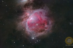 M42, Großer Orionnebel, Eispfad. Vespera, 46 Minuten Gesamtbelichtungszeit
