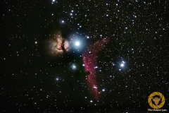 Flammennebel und Pferdekopfnebel im Orion