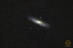 Andromeda-Galaxie 84 Bilder mit 30 Sekunden, ISO 10000, 200 mm, F 2,8, Nikon Z6 auf Minitrack LX3