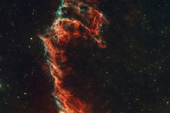 NGC6992, Western Veil Nebula, Schwan. Wildpark: Vespera, 80 Minuten Belichtungszeit