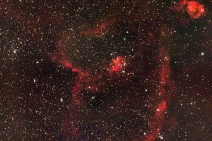 IC1805, Groß Schönebeck, 96 % Mond, 116 Minuten Gesamtbelichtungszeit, 250 mm, F 5