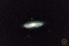 Andromeda-Galaxie 12 Bilder mit 240 Sekunden, ISO 3200, 300mm F 2,8 an Nikon D850 auf EQM 35 PRO mit MGEN3