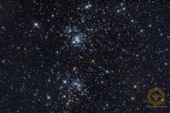 H und Chi Persei. 13 Bilder mit 3 Minuten, ISO 8000, 920 mm F 6,0 (RC mit Reducer) an Nikon D850 auf EQM35 Pro, MGEN3 Autoguiding. Je 20 Flats, Darkflats, Biases und 28 Darks