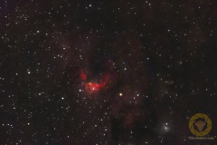 Cave Nebula, 2 Std, Gesamtbelichtungszeit 250 mm, F 5, Eispfad