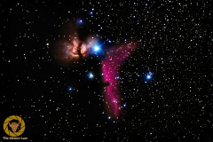 Flammen- und Pferdekopfnebel um Alnitak im Orion