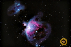 15 Bilder mit 60 Sekunden, ISO 6400, 1200 mm, F 13 nachgeführt mit EQM 35