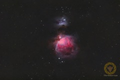 Orionnebel 55 Bilder mit 15 Sekunden, ISO 2500, APO 340 mm an Nikon D5300 auf Skyguider Pro, MGEN3. 10 Darks, je 20 Flats, Biases, Darkflats