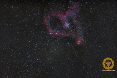 59 Bilder mit 90 Sekunden, ISO 4000, 300 mm (Ausschnitt), F 2,8 auf D850 mit EQM 35 nachgeführt