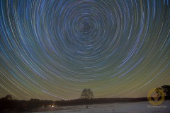 Startrails im Wildpark. 73 Bilder mit 90 Sekunden, ISO 800, D850, 16 mm, F 3,2. 9 Darks