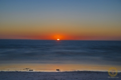 Sonnenuntergang am Plage des Blancs Sablons