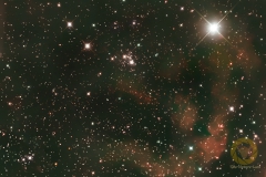 Sadr Region, Eispfad 31 Bilder mit 180 Sekunden, ISO 4000, Nikon Z6 an RCm 6 mit Reducer (920 mm, F 6,0) auf EQM35 Pro. Auroguiding MGEN3, 18 Darks, je 10 Flats und Bias