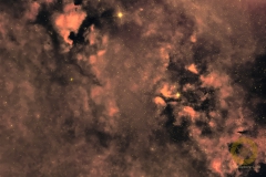Schwan mit Gamma-Cygni und Nordamerikanebel 36 Bilder mit 120 Sekunden, ISO 250, F 2,0 85 mm, Nikon Z6 auf Skyguider Pro