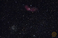 118 Bilder mit 60 Sekunden, ISO 8000, 600 mm (Ausschnitt), F 6,3 an Nikon D850 nachgeführt mit EQM35