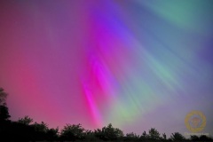 Polarlichter über Wisentgehege und Deister