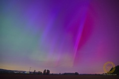 Polarlichter über Wisentgehege und Deister
