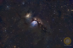 M78, Reflexionsnebel im Orion. Vespera, Groß Schönebeck, 1418 Bilder mit 10 Sekunden aus 2 Nächten. Gesamtbelichtungszeit 3 Stunden und 56 Minuten