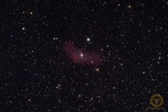 Blasennebel NGC 7635 im Sternbild Kassiopeia. 28 Bilder mit 150 Sekunden, ISO 6400, RC 6 mit Reducer 920 mm (Ausschnitt), F 6,0 an Nikon D850 auf EQM 35 Pro mit MGEN3 (Flat, Bias,Dark je 15)