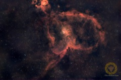 Herznebel IC1805 Groß Schönebeck, September. 49 Bilder mit 120 Sekunden, ISO 8000, 400 mm, F 6,0 an Nikon D5300a aus EQM35 Pro, MGEN3. Darks, Flats, Darkflats, Biases