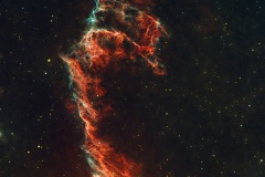 NGC6992, Western Veil Nebula, Schwan. Wildpark: Vespera, 80 Minuten Belichtungszeit