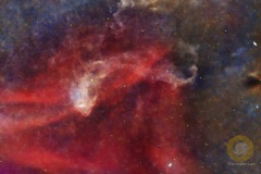 Sh2-126, Geckonebel in der Eidechse. Apo 80/540 Asi071mc Pro, StellaVita Guiding 240 mm ASI715 mc, UV/IR Cur 20 Bilder mit 600 Sekunden, Ha/OIII 47 Bilder mit 600 Sekunden, je 30 Darks, Flats, Darkflats, Dithering und Drizzle 1,5 beim Stacken