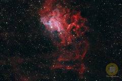 IC405, Eispfad, 44 Bilder mit 120 Sekunden, D5300a, Apo540, ISO 8000 auf EQM35 Pro, je 20 Flats, Darks, Bias, Darkflats