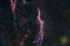 NGC6960 Westlicher Schleiernebel, 115 Minuten Gesamtbelichtungszeit, 250 mm, F5, Eispfad