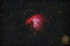 Pacman-Nebel NGC 281. Vespera, Groß Schönebeck, 133 Minuten Gesamtbelichtungszeit