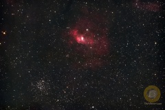 September: NGC7635. Blasennebel, Eispfad. 250 mm, F 5, 90 Minuiten Gesamtbelichtungszeit
