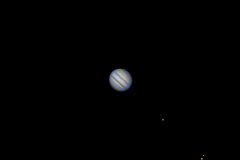 Jupiter, Video 60 Sekunden mit ca. 6000 Frames. Stack 30%. ASI 715 an APO 80/540