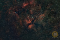 Sadr-Region, Eispfad, 91 Bilder mit 60 Sekunden, ISO 800, F 2,0, 135 mm an D5100a auf Star Adventurer, je 20 Flats, Darkflats, Biases, 40 Darks