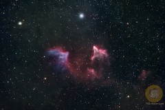 IC 59, Geist der Kassiopeia, Fotos aus Okt 2024 und Nov 2025. 2287 Fotos Gesamtbelichtungszeit 6 Stunden, 18 Minuten. Stand 27. November 2025