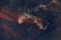 LBN 437, Gecko-Nebel im Sternbild Eidechse. Vespera Mosaik 2,6 x 2,5, Groß Schönebeck. 822 Bilder und 267 Bilder, jeweils mit 15 Sekunden Gain 20. Gesamtbelichtungszei 4 Std. 32 Minuten