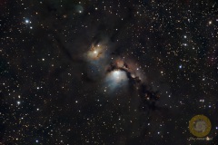 M78, Reflexionsnebel im Orion. Vespera, Groß Schönebeck und Springe  Gesamtbelichtungszeit ca. 6 Srunden