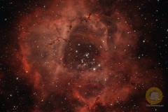 NGC2244, Rosettennebel, Eispfad: 31 Bilder mit 300 Sek, ISO 10000, RC6, 920 mm F 6.0 an D5300a auf EQ6, Autoguiding MGEN3, 9 Darks, je 20 Flats, Darkflats, Biases