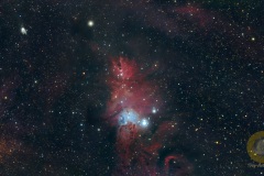 NGC 2264, Christmas Tree Cluster, Vespera, Eispfad, Gesamatbelichtungszeit 2 Stunden 48 Minuten