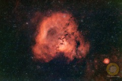 NGC 7822, kosmisches Fragezeichen, Groß Schönebeck: 28 Bilder mit 420 Sekunden. ASI071 mc Pro, APo 190 mm, F 3.8, Gain 90, auf EQ6 Pro, Autoguiding ASI715 mc, 240 mm, Steuerung StellaVita, 10 Darks,10 Flats, 20 Biases. Drizzle 2 beim Stacken