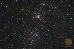 h und chi Persei, NGC 869/ NGC 884, Vespera, Gesamtbelichtungszeit 12 Minuten, Eispfad