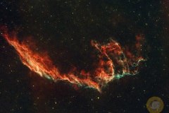NGC6992, Western Veil Nebula, Schwan. Wildpark: Vespera, 80 Minuten Belichtungszeit